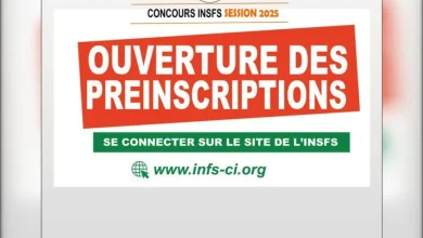 CONCOURS INFS-CI 2025 : Ouverture des préinscription